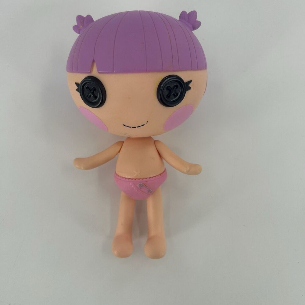 Lalaloopsy Littles Blanket Featherbed 7" Doll Purple Hair - No Clothes